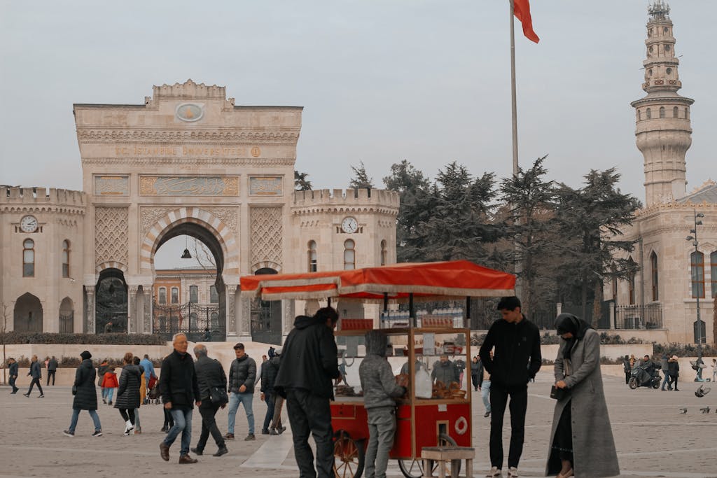 Square of an University in Istanbul